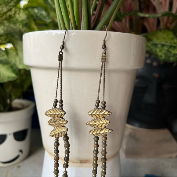 SOLD ❌ Long Boho Earrings - Picture 3 of 5